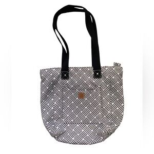 Wendafrica Ethical Handcrafted Artisan Black White Bohemian Shoulder Satchel Bag